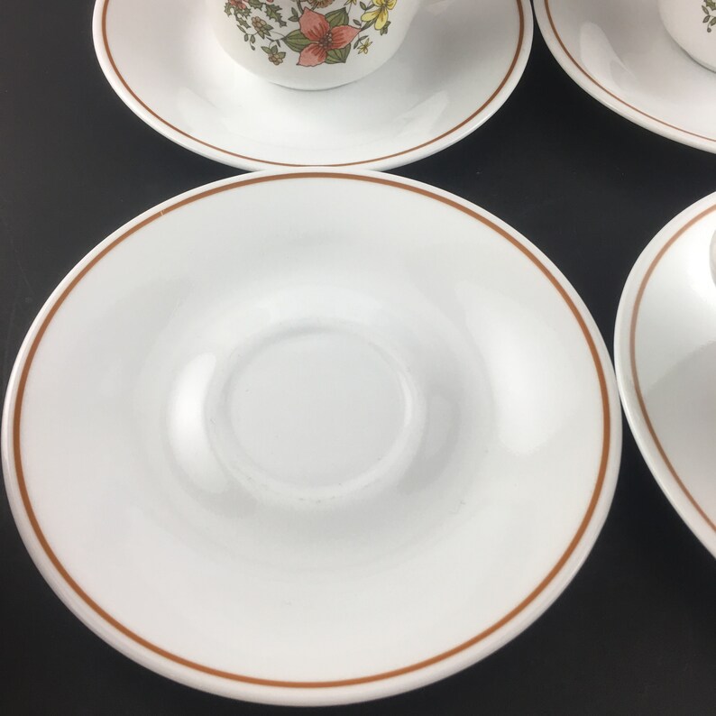 Vintage Indian Summer Corelle Corning Set of 4 Cup and Saucer Etsy