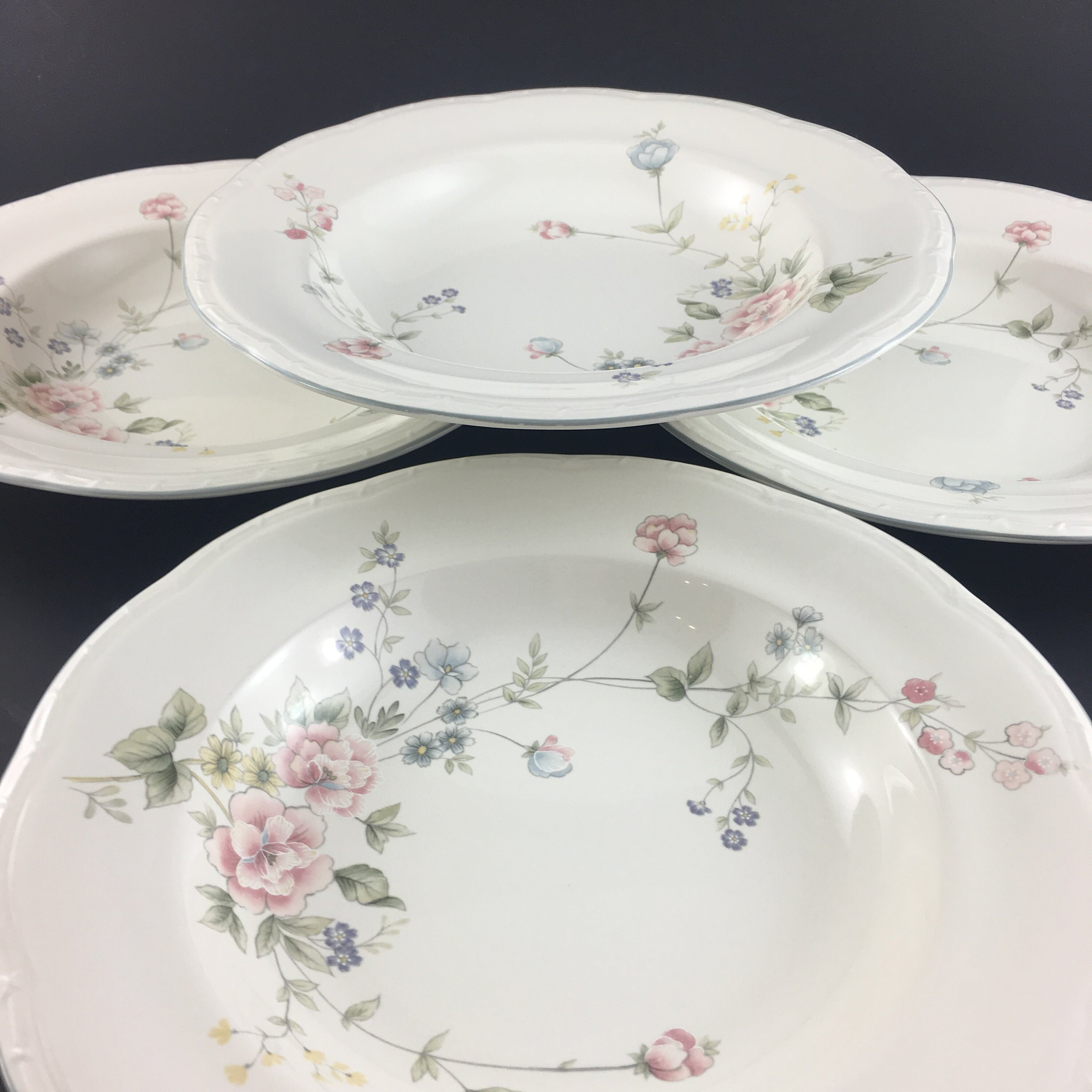 Set of 4 Mikasa Gardena Rim Soup Bowl Mikasa Dinner at Eight Etsy