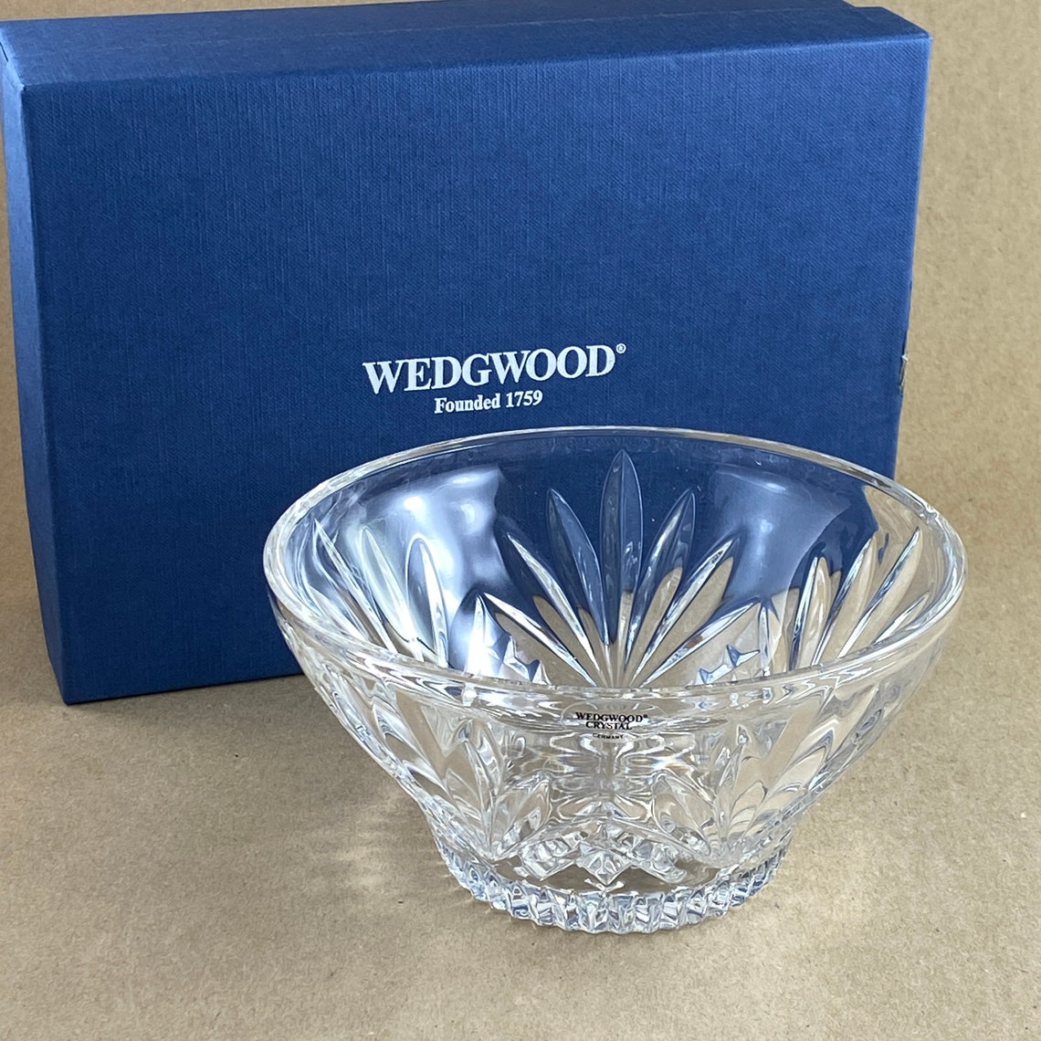 Vintage Wedgwood Majesty Crystal Bowl Wedgwood Majesty Etsy