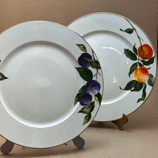 Mikasa Plum Court Chop Plate Round Platter, Mikasa Regal Pomme Chop Plate Round Platter, Mikasa Large Fruit Trim Chop Plate Round Platter