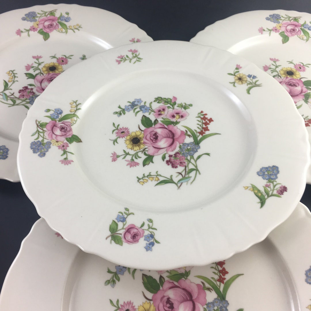 Set of 4 Syracuse China Portland Dinner Plate, Syracuse China, Syracuse