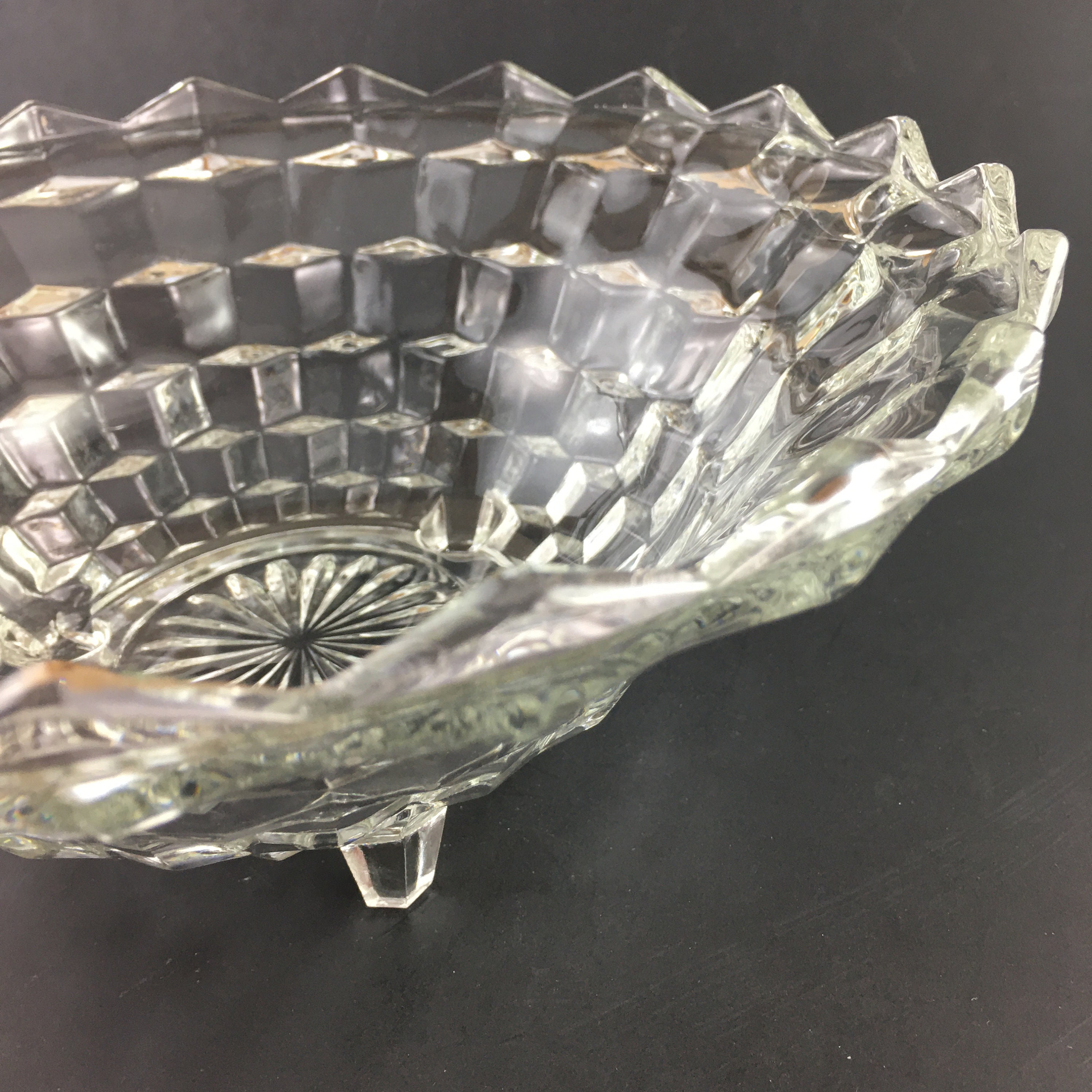 Fostoria Glass Company American Pattern 10 Centerpiece Etsy