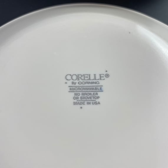 Vintage Corelle Bread Plates - Forever Yours Pink Hearts - Set of