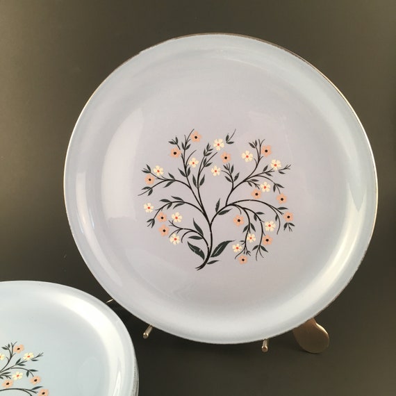 Yamaka Dinnerware Green Vintage Auberge Green Yamaka Salad Dessert Set 4 Yamaka China Japan Oven to Table to Dishwasher Dinnerware