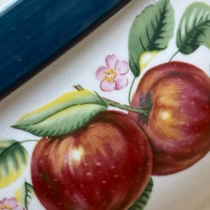 China Pearl Casuals Apple Mixing Bowl: 7&quot; Vintage Farmhouse Kitchen