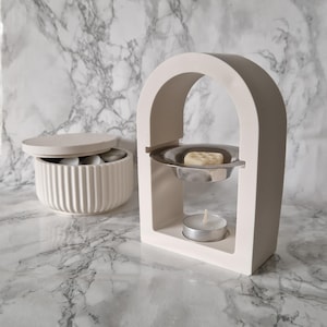 Arch Wax Melt Burner and Oil Warmer | Various Colours | Modern Home Decor and Gift | Eco Friendly | Handmade