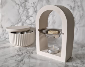 Arch Wax Melt Burner | Modern Handmade Jesmonite Oil Warmer