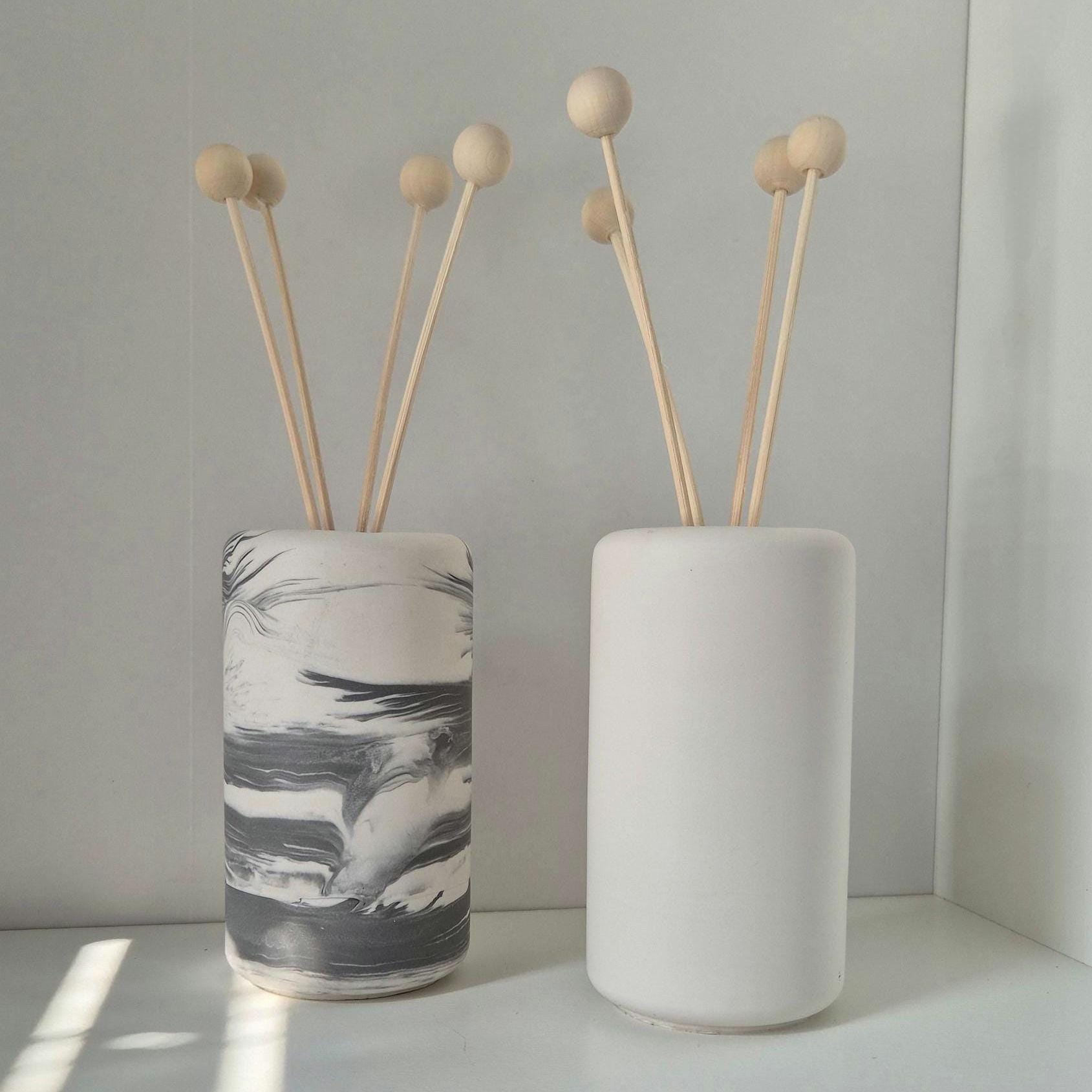 Round Diffuser Vessel Set : Handmade Jesmonite Home Decor and Gift - Etsy