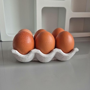 Egg Storage Tray : Handmade Jesmonite Home Decor - Kitchen