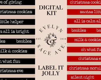 Label It Jolly Printable Journal Kit - A4 Digital Download - Decorative Papers for Journals and Art