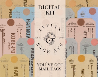 You’ve Got Mail Printable Journal Kit - A4 Digital Download - Decorative Papers for Journals and Art