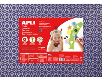Paper foam EVA 2 mm blue printed colourful 40 cm x 60 cm - Ref 13419 (sold separately) - while stock last!