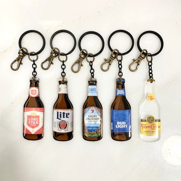 Beer Keychain Etsy