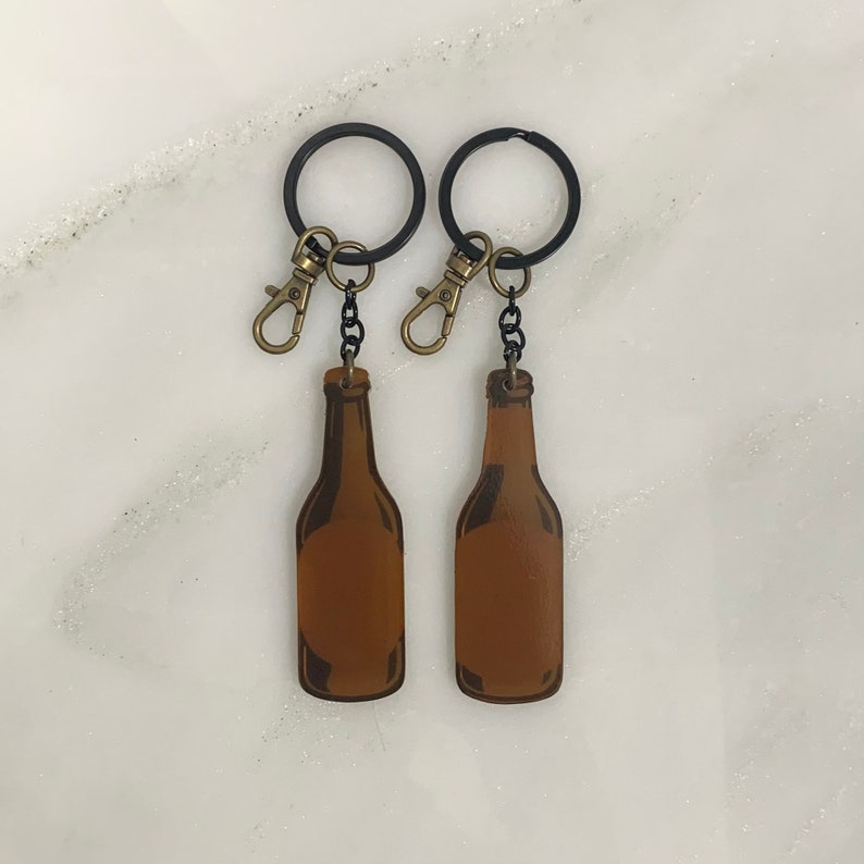 International Beer Keychain Beer Bottle Keychain Beer Lover Etsy