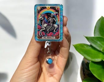 The Audacity Tarot Badge Reel, Badge Reel, Nurse Badge Reel, Funny Badge Reel, Spooky Season, Halloween, Tarot Card Badge Reel, Tarot Card