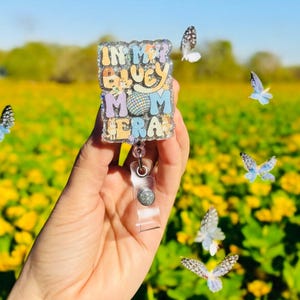 In My Bluey Mom Era Badge Reel, Nurse Badge Reel, Teacher Badge Reel, Retractable Reel, Glitter Badge Reel, Bluey & Bingo Badge Reel, Mom
