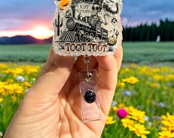 Train Wreck Badge Reel, Nurse Badge Reel, Teacher Badge Reel, Retractable, Glitter Badge Reel, Sarcastic Badge Reel, Hot Mess Express, Funny