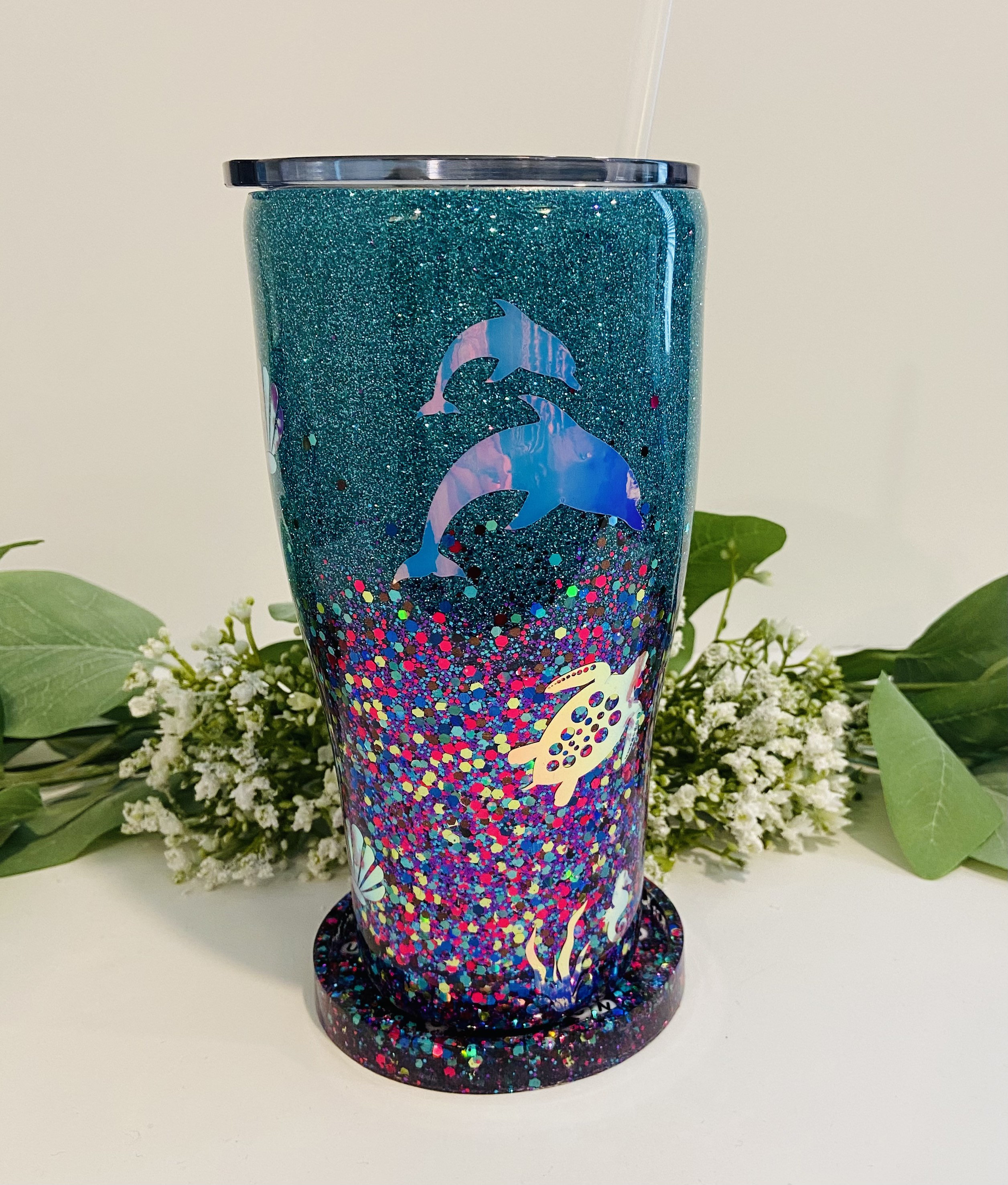 Mermaid Glitter Tumbler/mermaid tumbler/gift for her/born to Etsy