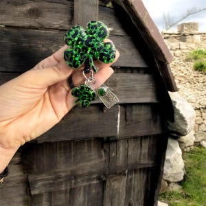 St. Patrick’s Day Badge Reel, Nurse Badge Reel, Teacher Badge Reel, Retractable Reel, Glitter Badge Reel, Four leaf clover, Leopard Print