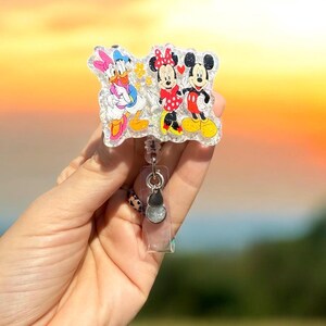 Mickey & Minnie Badge Reel, Donald Duck, Daisy Duck, Nurse Badge Reel, Teacher Badge Reel, Glitter Badge Reel, Mickey and Friends Badge Reel