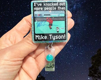 Funny Nurse Anesthetist Badge Reel, Total Knockout Badge Reel, CRNA Badge Reel, Nurse Badge Reel, Glitter Badge Reel, APRN, TKO