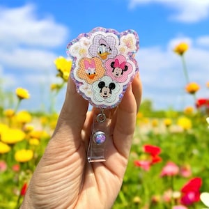 Mickey & Minnie Badge Reel, Donald Duck, Daisy Duck, Nurse Badge Reel, Teacher Badge Reel, Glitter Badge Reel, Spring Badge Reel, Cute, RN