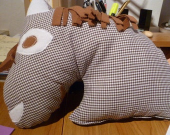 Horse cuddly pillow, love-horse,