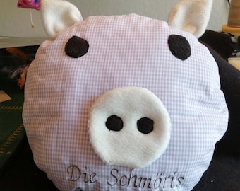 Cuddly pillow, children's pillow, pig pillow, pillow, decoration children's room, baby, cuddly pillow, lieb-hab-pillow