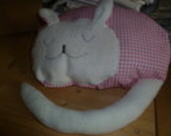 Plush animal, stuffed animalCat pillow, cuddly pillow, love cat