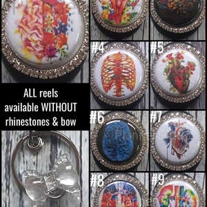 Watercolor anatomy lungs kidneys brain skeleton thorax heart nerves gyne GI OB ENT neuro id Badge reel