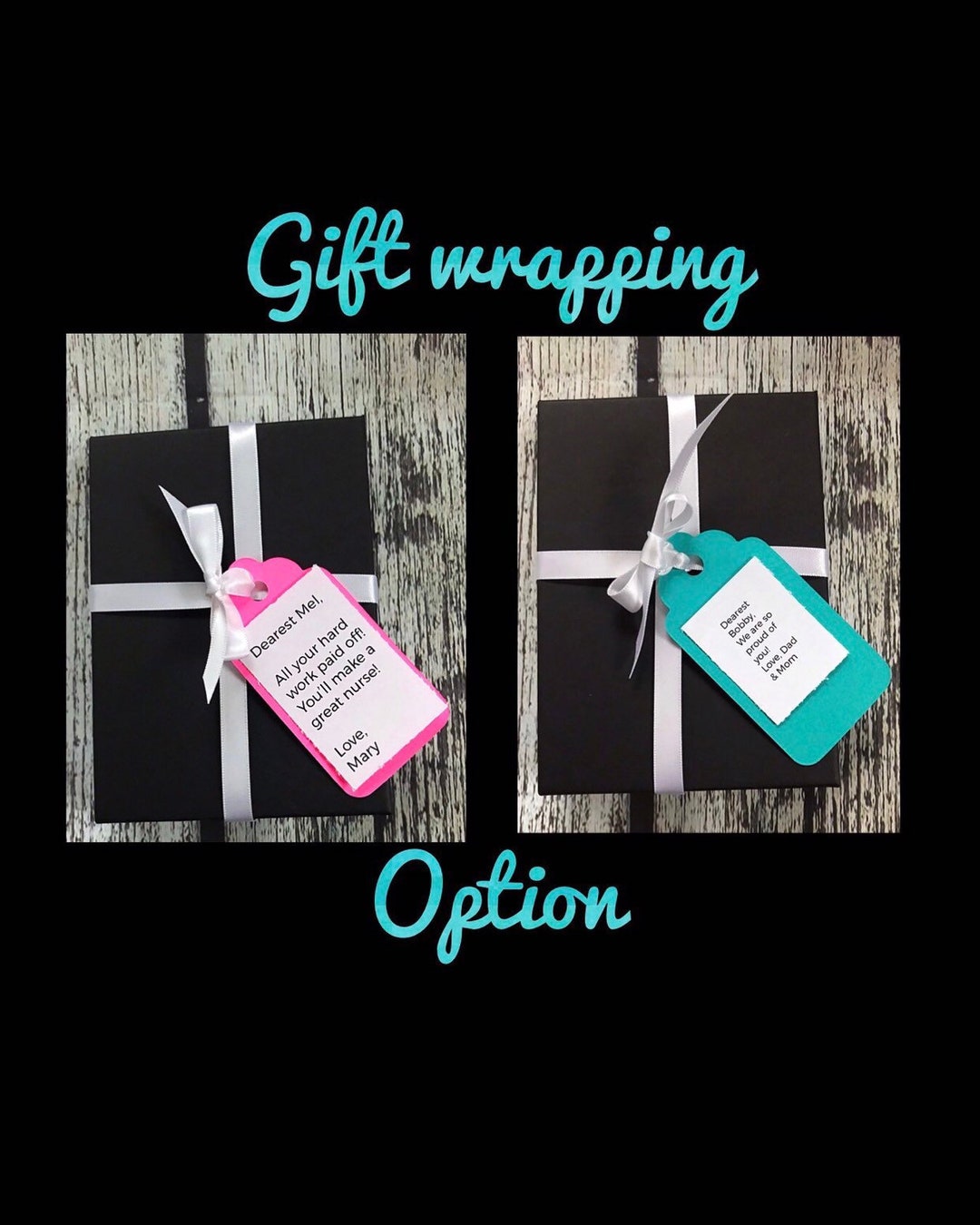 Gift Box Wrapping Add on ONLY With Purchase of One of My ID Badge Reels