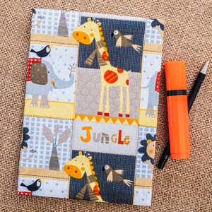 Libreta A5 de tela con tapa dura, reutilizable, 160 páginas rayadas, 80 hojas, regalo para niños, vuelta al cole