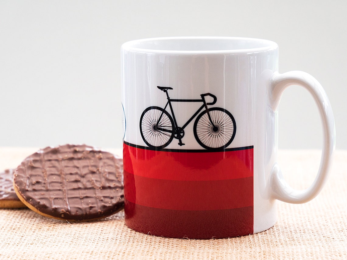 Bicycle espresso coffee mug bike cycle gift for cyclist Etsy