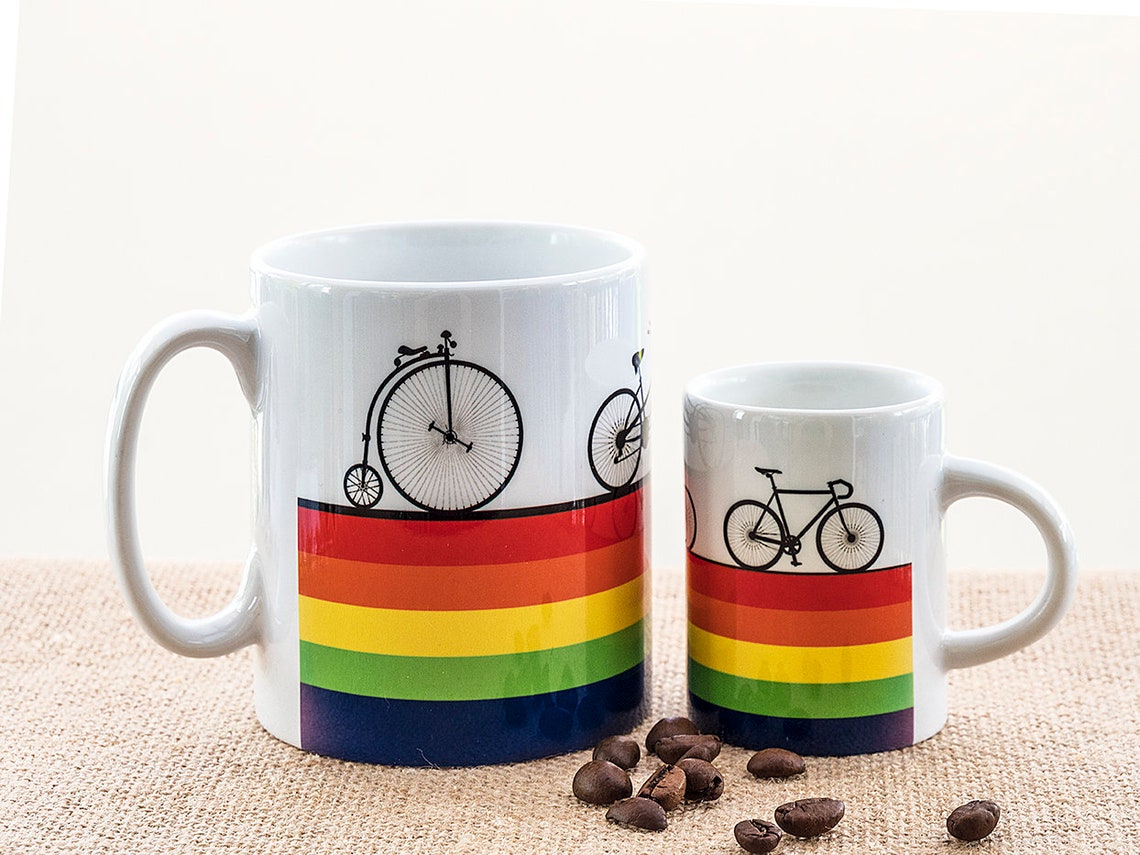 Bicycle espresso coffee mug bike cycle gift for cyclist Etsy
