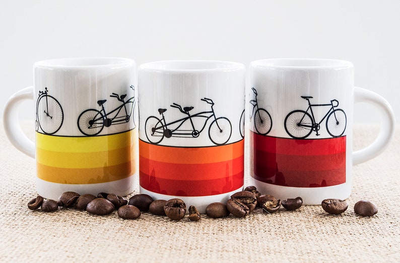 Bicycle Espresso Coffee Mug Gifts for Cyclists Cycling Etsy UK