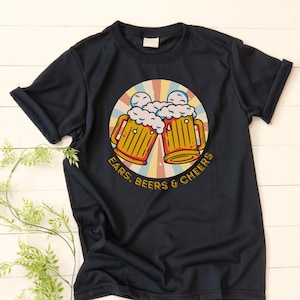 Epcot Shirt Mouse Ears Beers and Cheers Disney World | Drink Around the World Retro Vibe Tee Bella Canvas for Food and Wine Festival