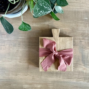 Set of 2 Mini Wooden Bread Boards, Couples Gift, Date Night Board, Small Charcuterie Boards, Rustic Wood Serving Board // Mother's Day Gift