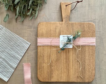 Farmhouse Style Bread Board, French Charcuterie Board, Vintage Style Kitchen Decor, Mother's Day Gift, Cheese Board, Housewarming Gift