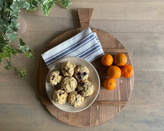 Large Round European Wood Tray, Vintage Style Charcuterie Tray, Bread Board, Old World Cheese Board, Mother's Day Gift, Housewarming Gift