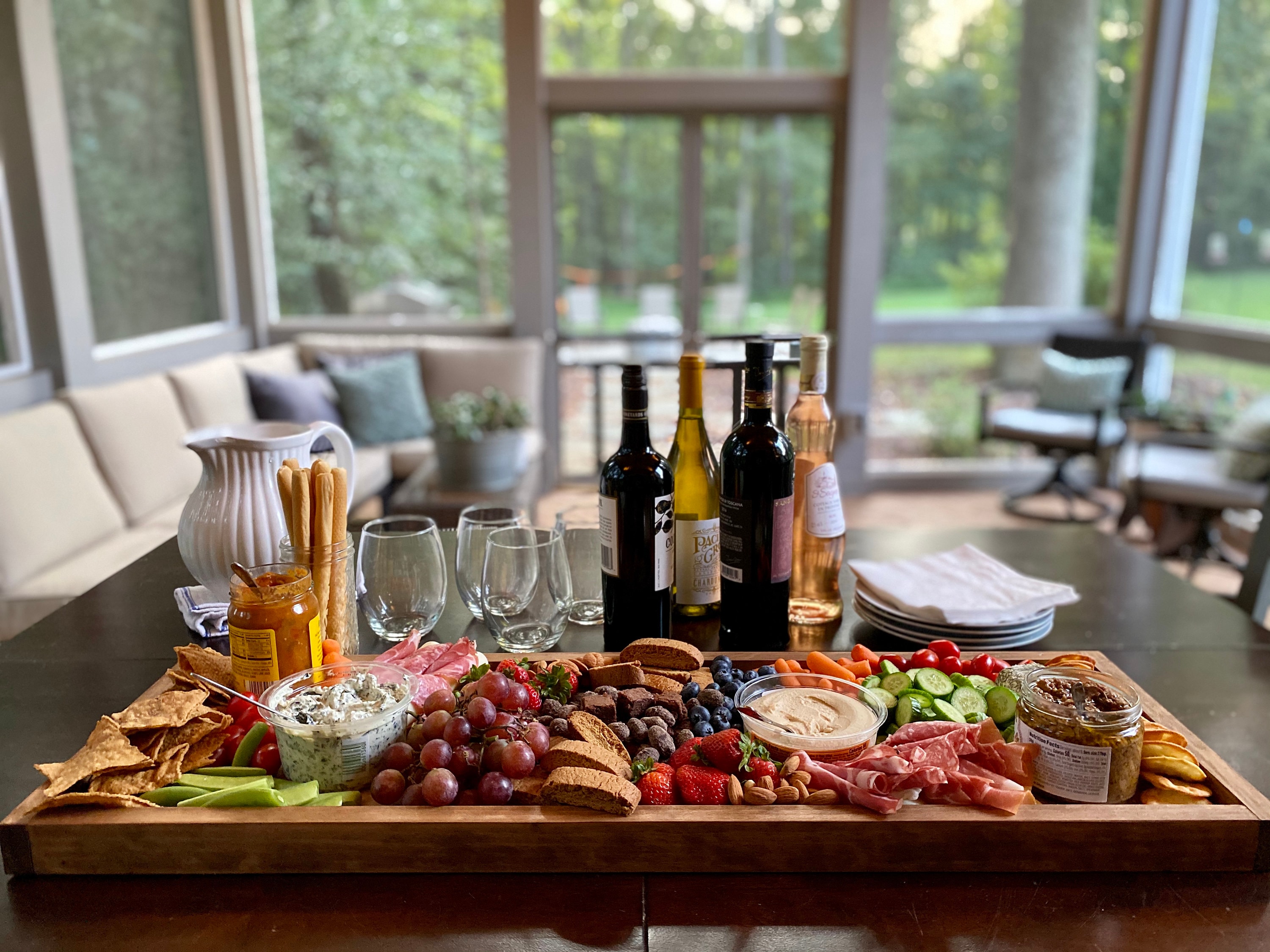Extra Large Charcuterie Board // Long Wooden Heirloom Tray // Farm Ba…