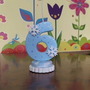Birthday candle / craft candle / boy candle / girl candle / Frozen candle / cold porcelain candle / collectible/ princess