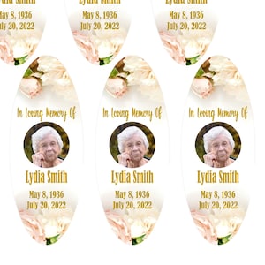 Remembrance Candle Stickers / Rest In Peace Candle Stickers / Custom Memorial Candle Stickers / In Memory of Loved Ones Celebration of Life