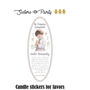 First Communion Stickers / First Communion Labels / Communion Favors ...
