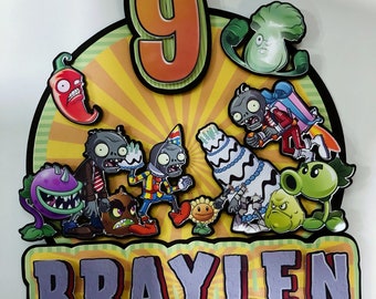 Video Game Cake Topper - Birthday Cake Topper / READY IN 48 HOURS