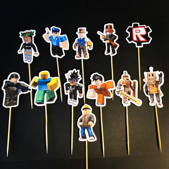 Roblox Cupcake Toppers / Roblox Food Picks / Roblox Party 