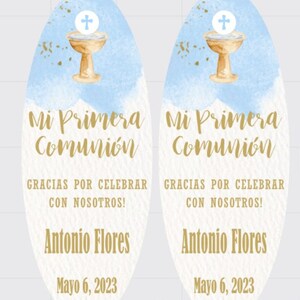 Personalized Stickers / First Communion Labels / Primera Comunión ...