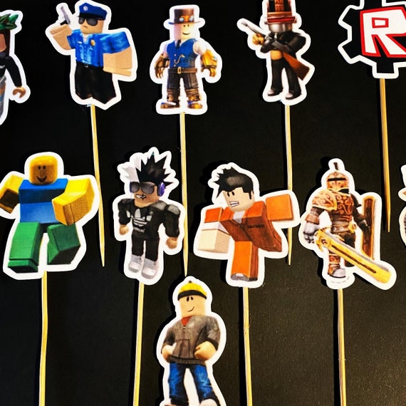 Topo Topper de Bolo Roblox Pronto Para Usar - W.A Vendas Online