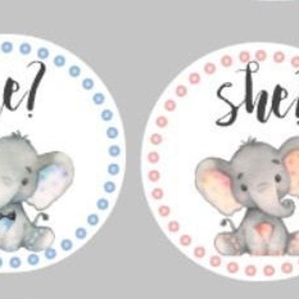 Elephant Labels Etsy