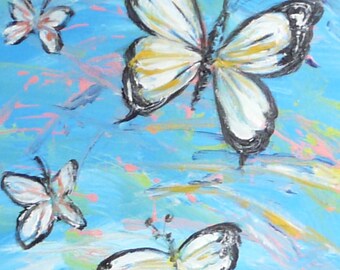 Peinture Acrylique Sur Toile Etsy