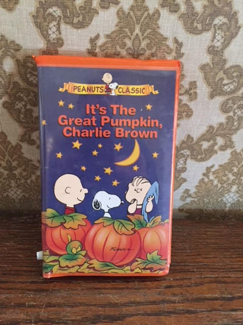 VHS Tape Peanuts Classic It's the Great Pumpkin Charlie Etsy